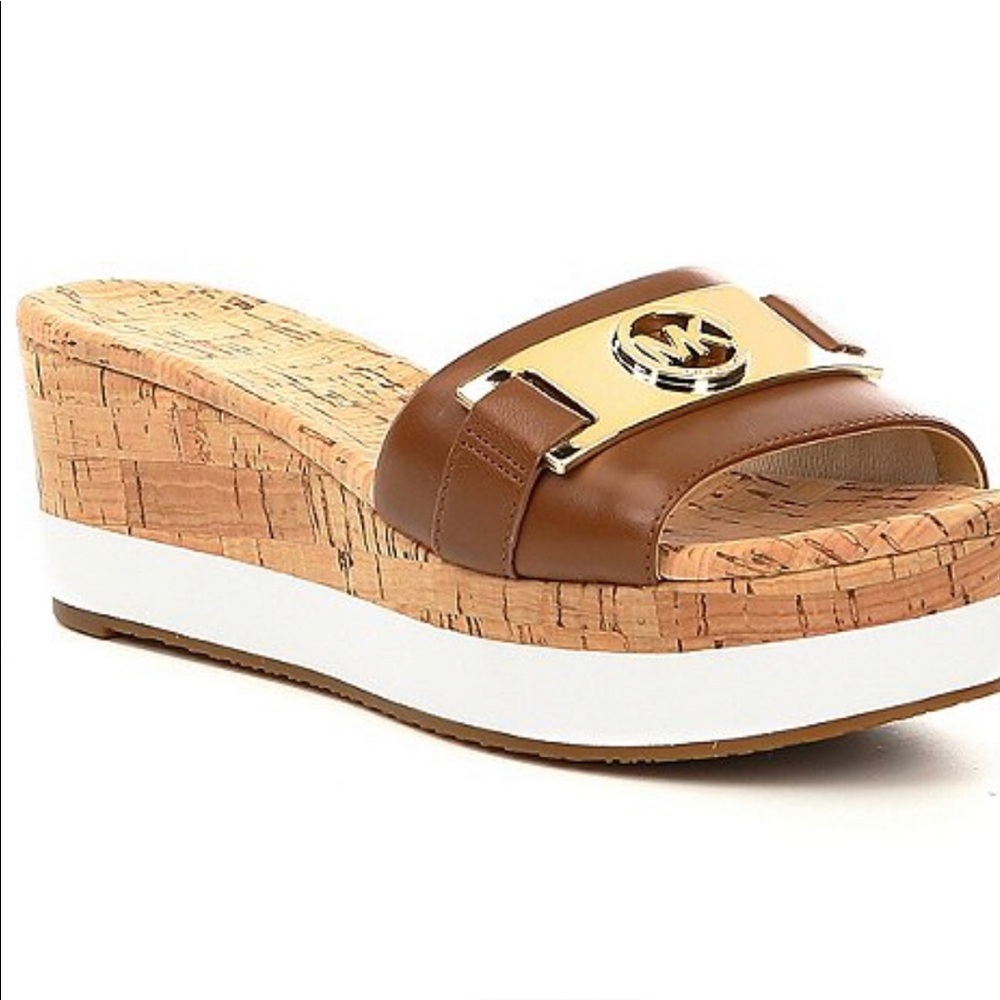 Michael Kors Warren Platform Leather slide